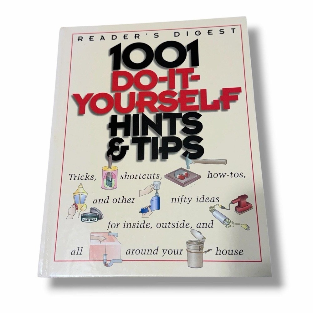 Readers Digest 1001 Do-It-Yourself Hints & Tips Book 1998 Hardcover